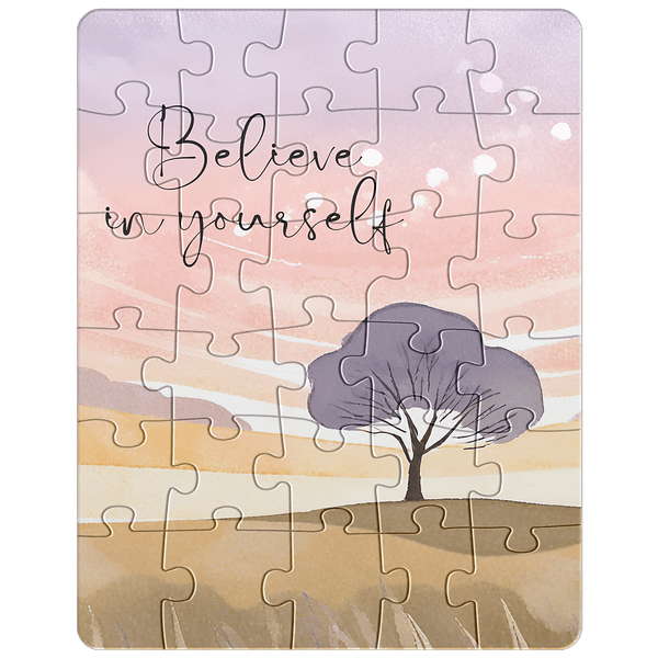Believe in Yourself Motivational Jigsaw 30pc V Main Mockup 2 1